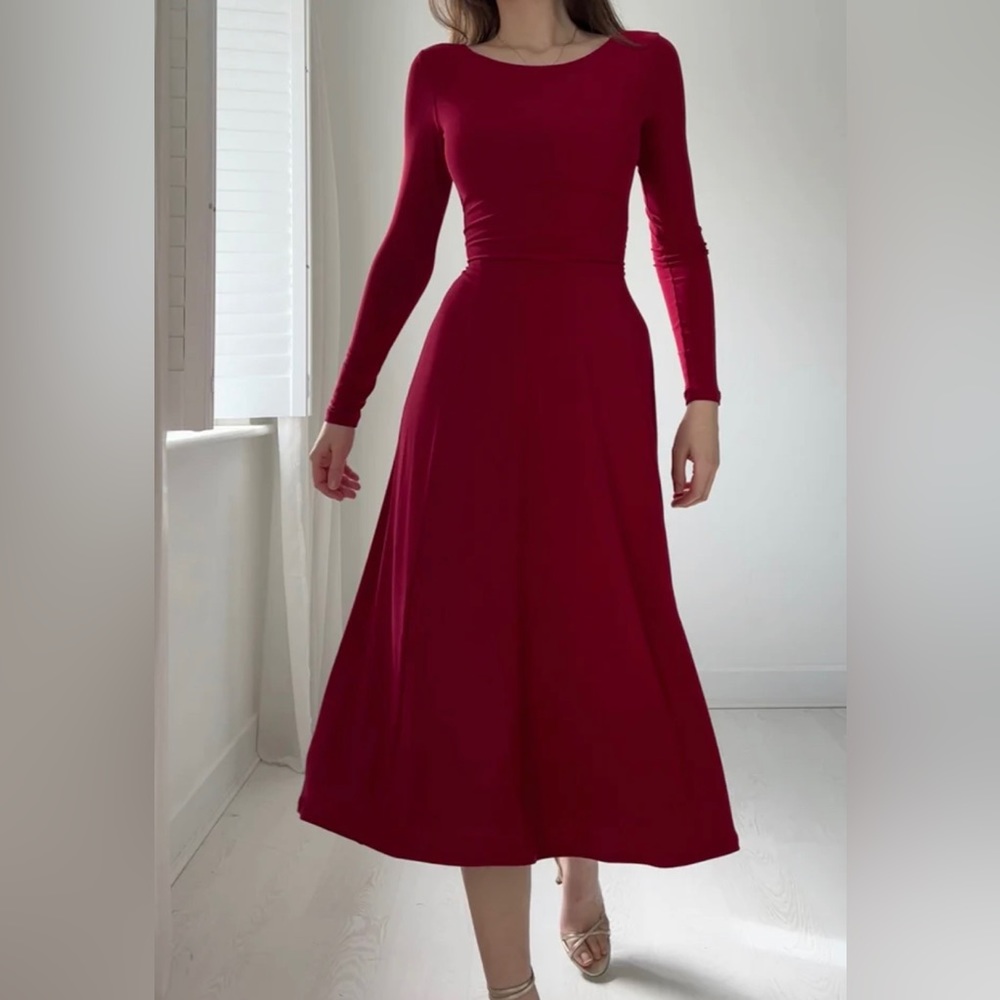 AYM Iris Midi Dress in ITY